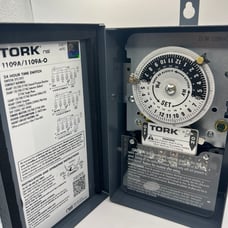 TORK Electromechanical Timer: 24 hr, 120V AC, DPST, Mechanical