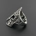 SIGNED B.S. NORSE VIKING WARRIOR HELMET STERLING SILVER 925 MENS RING SIZE 9.5