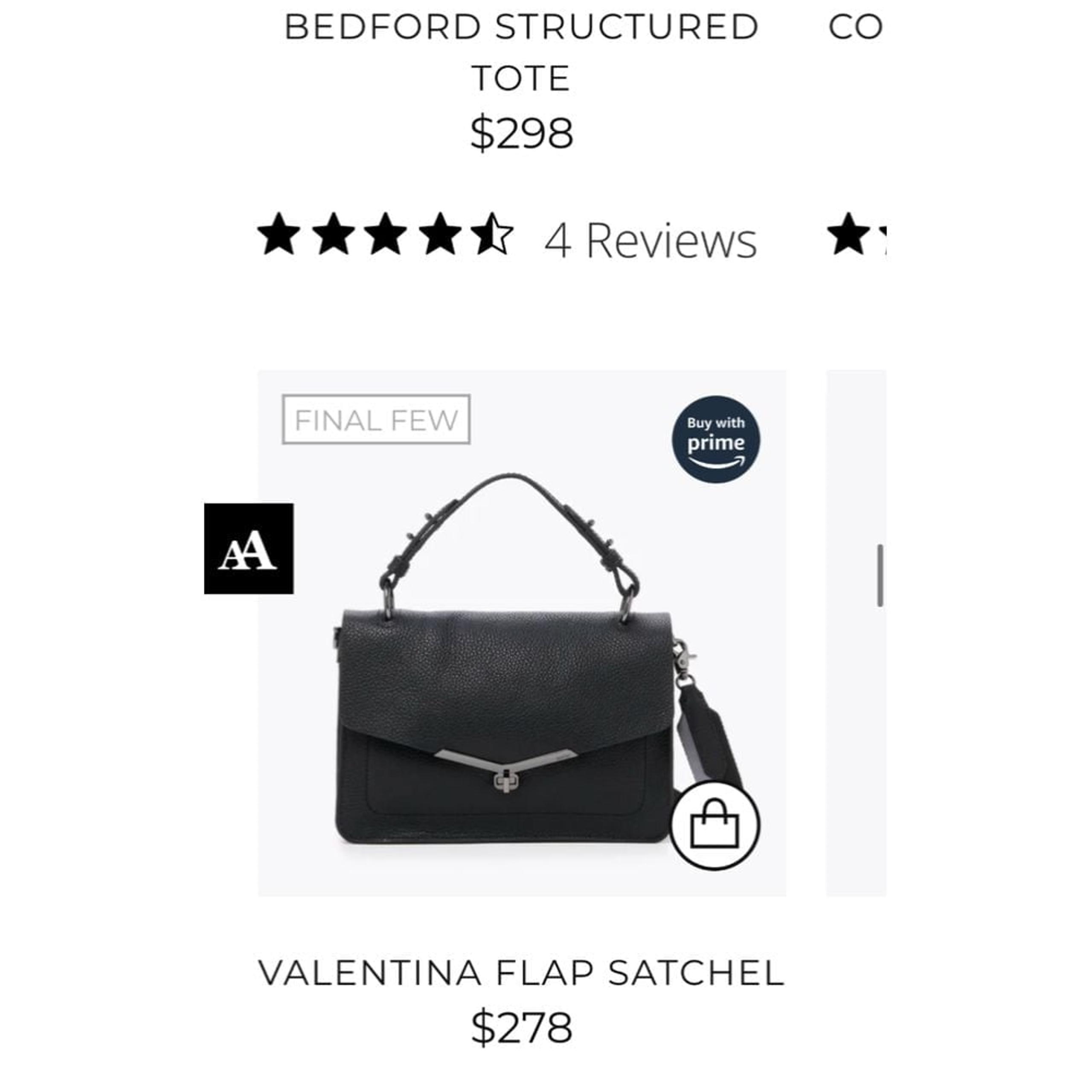 BOTKIER NY Valentino Leather Black Satchel  Bag Day To Night!!