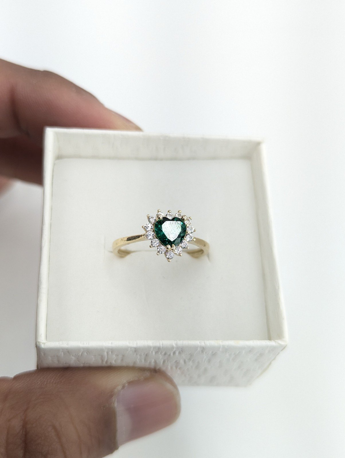 10kt Real Gold Heart Ring for Women