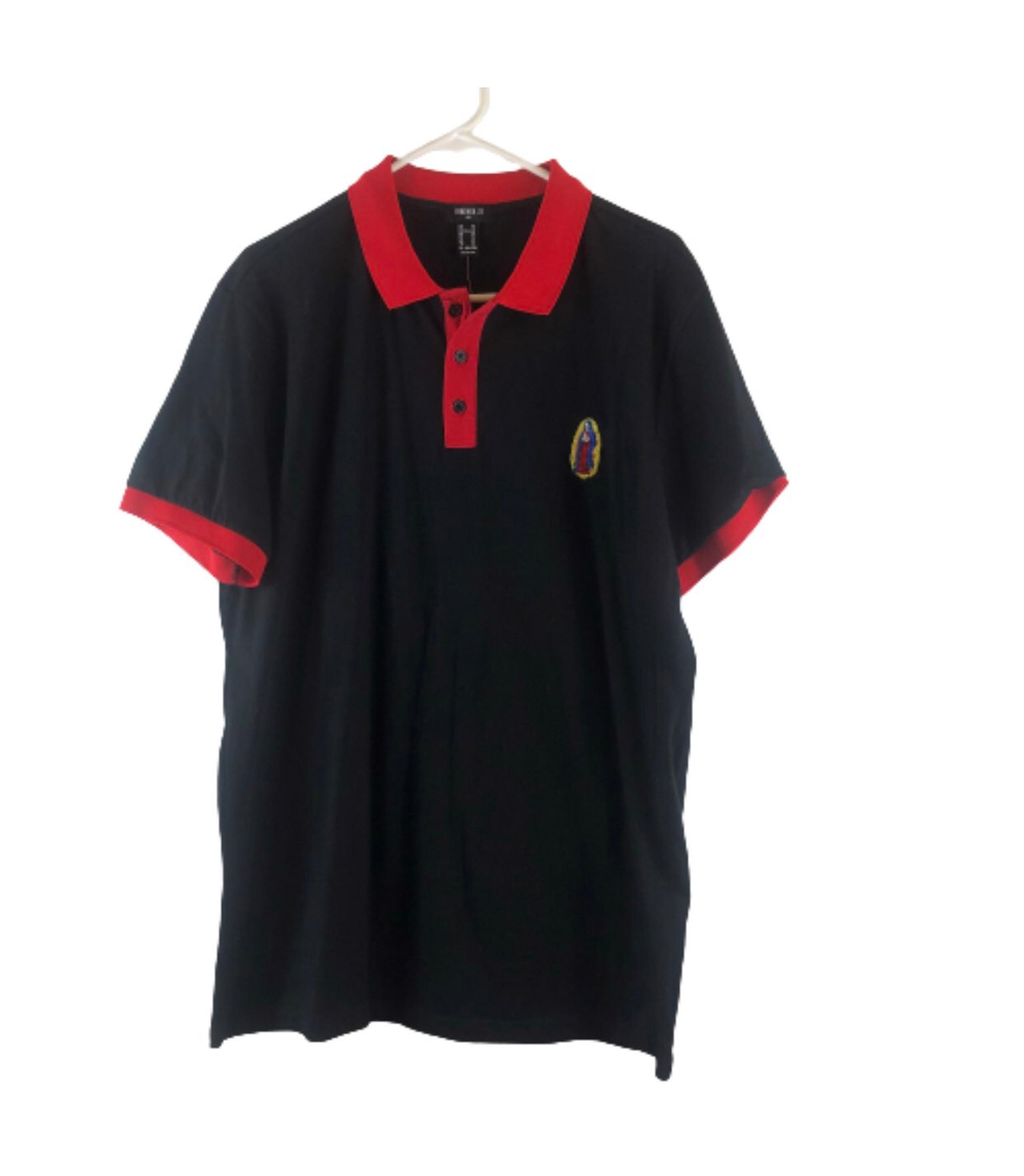 Forever 21 polo black and red size XL NW