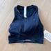 Lululemon Navy Blue V-Waist Cropped Tennis Tank Top Medium Support Size 2
