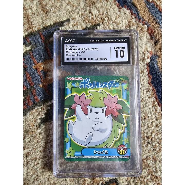 2020 Marumiya Pokemon Sword & Shield Stickers Furikake Mini Pack Shaymin Graded