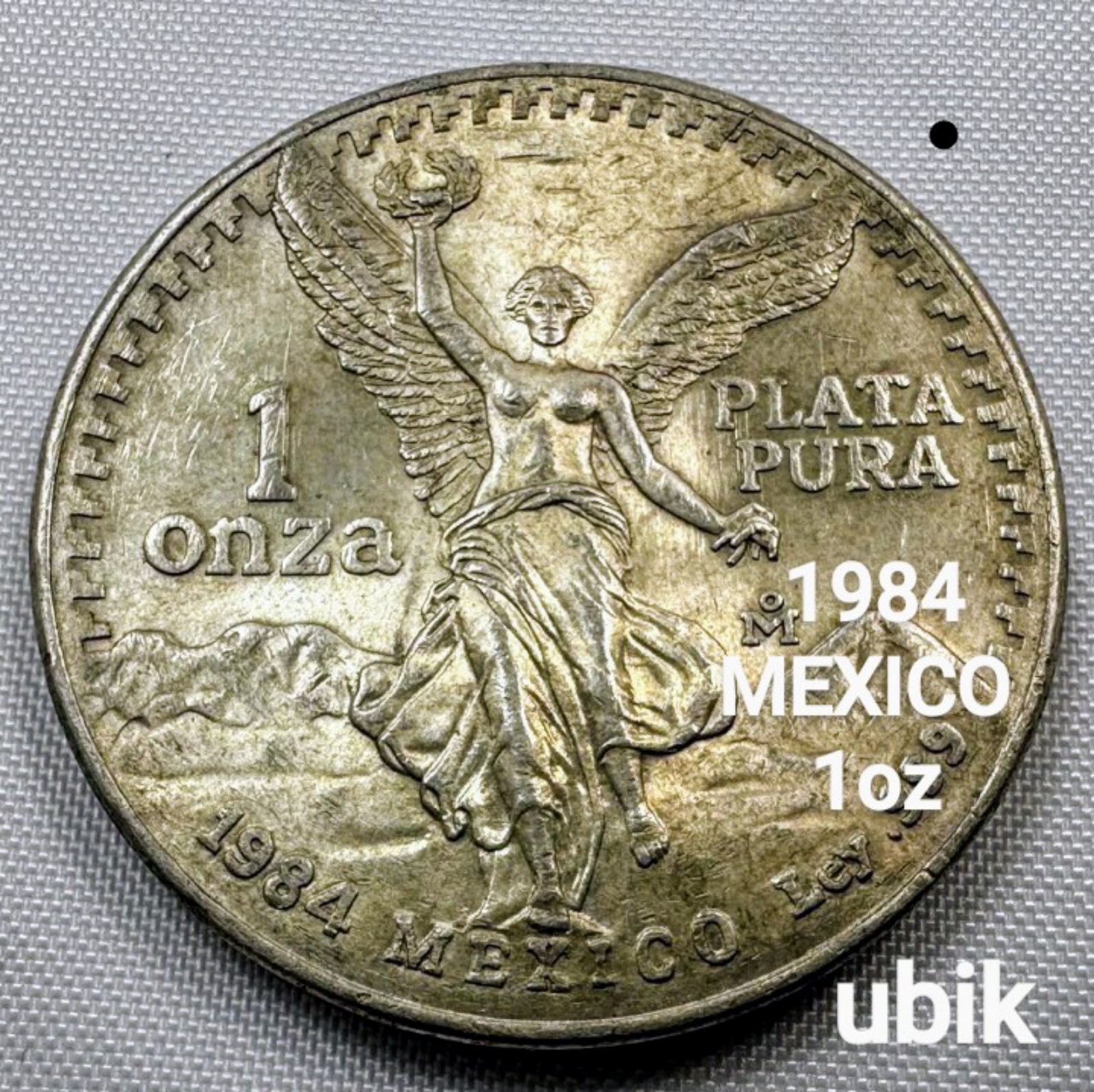 1984 Mexico Silver Libertad • 1oz Onza .999 Fine Silver • Light Toning • GEM BU