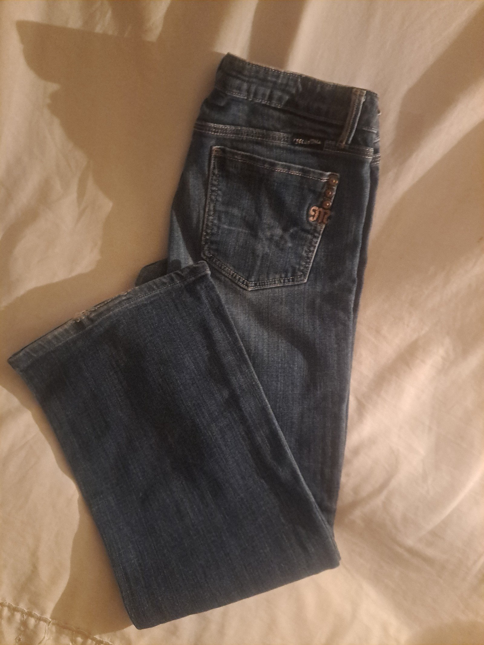 Miss me jeans retro,distressed wash30x30 blue big flare wide leg women's jeans