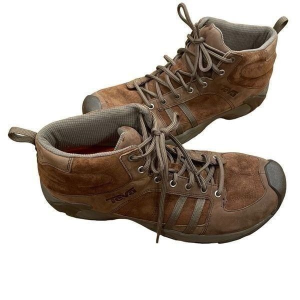 Teva Hiking Boot Mens 13 Tamur Mid Hiking Lace Up Leather Spider Rubber Sole