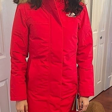 North Face Artic Parka in Red - Real Down Insulation