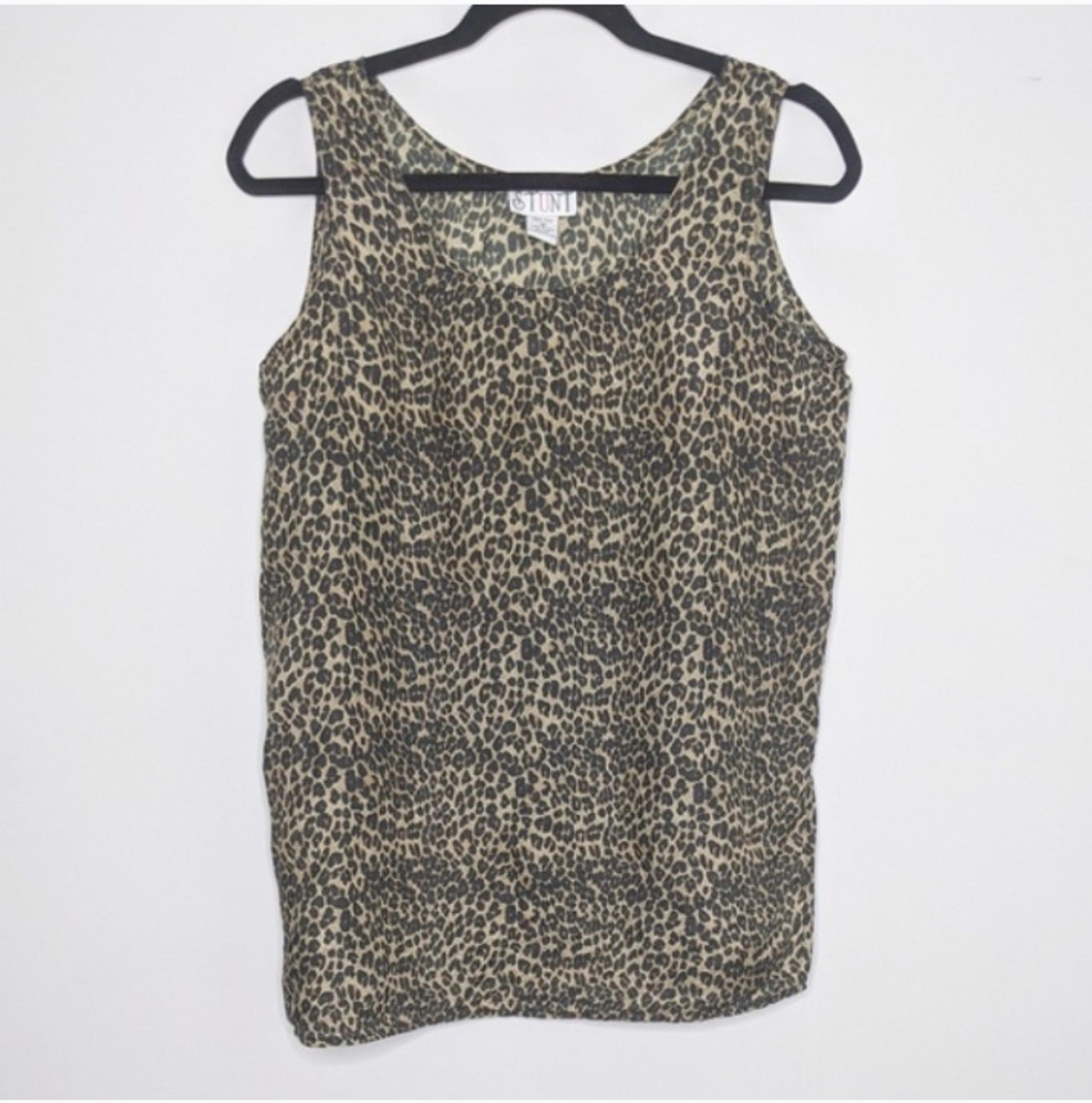 STUNT • Vintage Silk Animal Print Blouse
