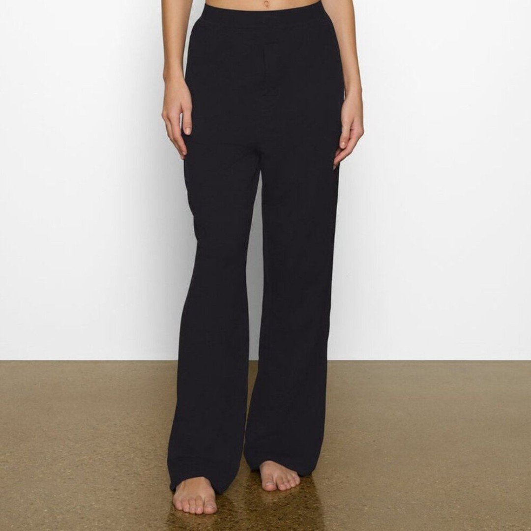 NWT SKIMS Boyfriend Loose Pant in Onyx Size Small