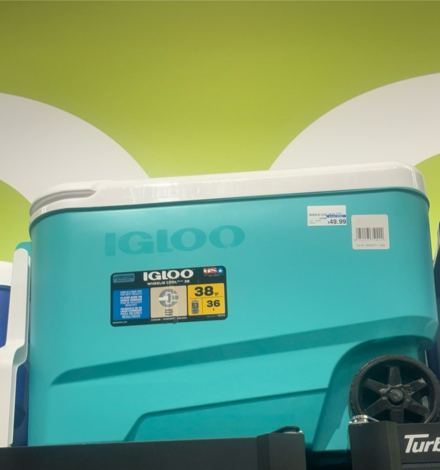 Igloo Wheelie Cool 38qt Cooler, Laguna