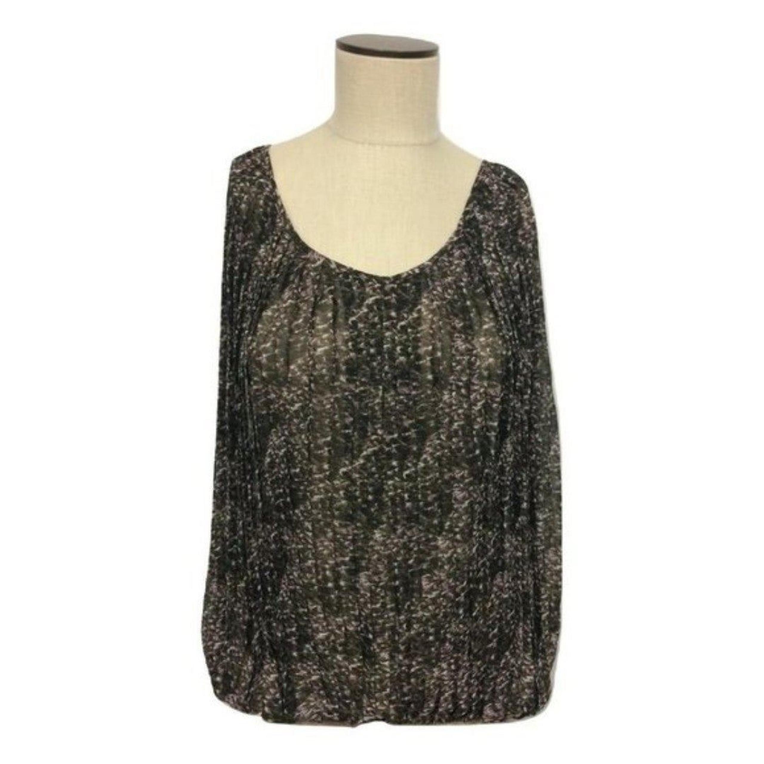NWOT Womens Size XL Black Semi-Sheer Pleated Sleeveless Blouse Top - Studio M