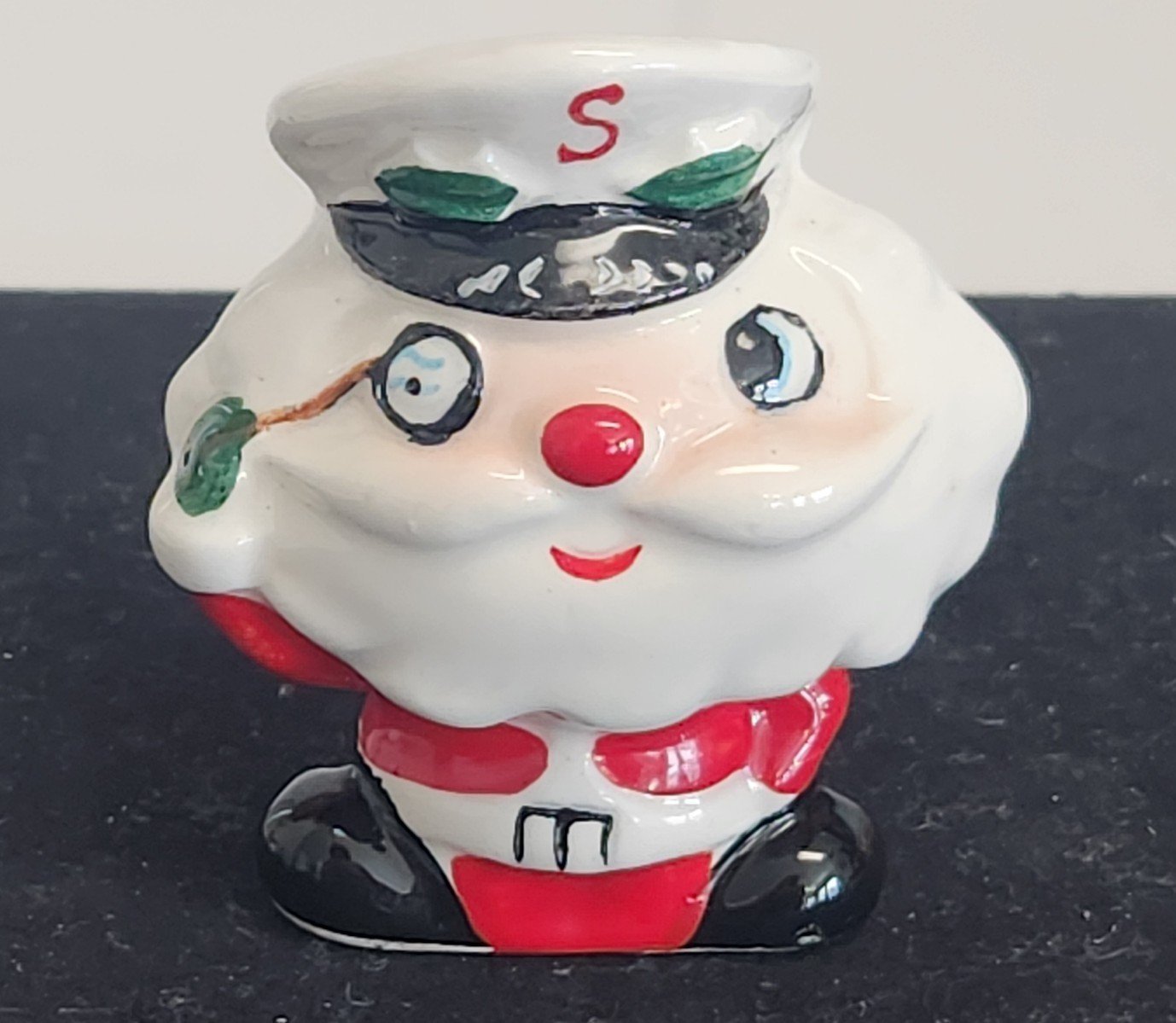 Vintage Holt Howard Captain Santa & First Mate Snowman Salt&Pepper Shaker Set