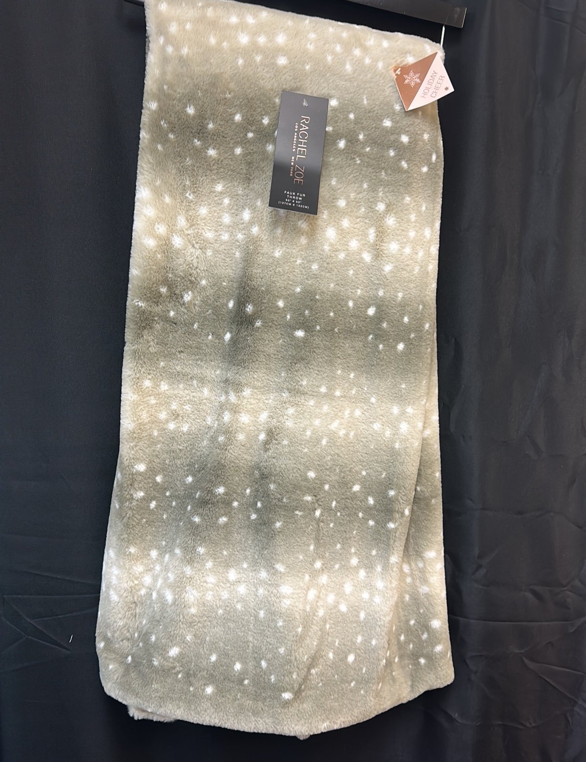 Rachel Zoe Animal Print faux fur Throw Blanket