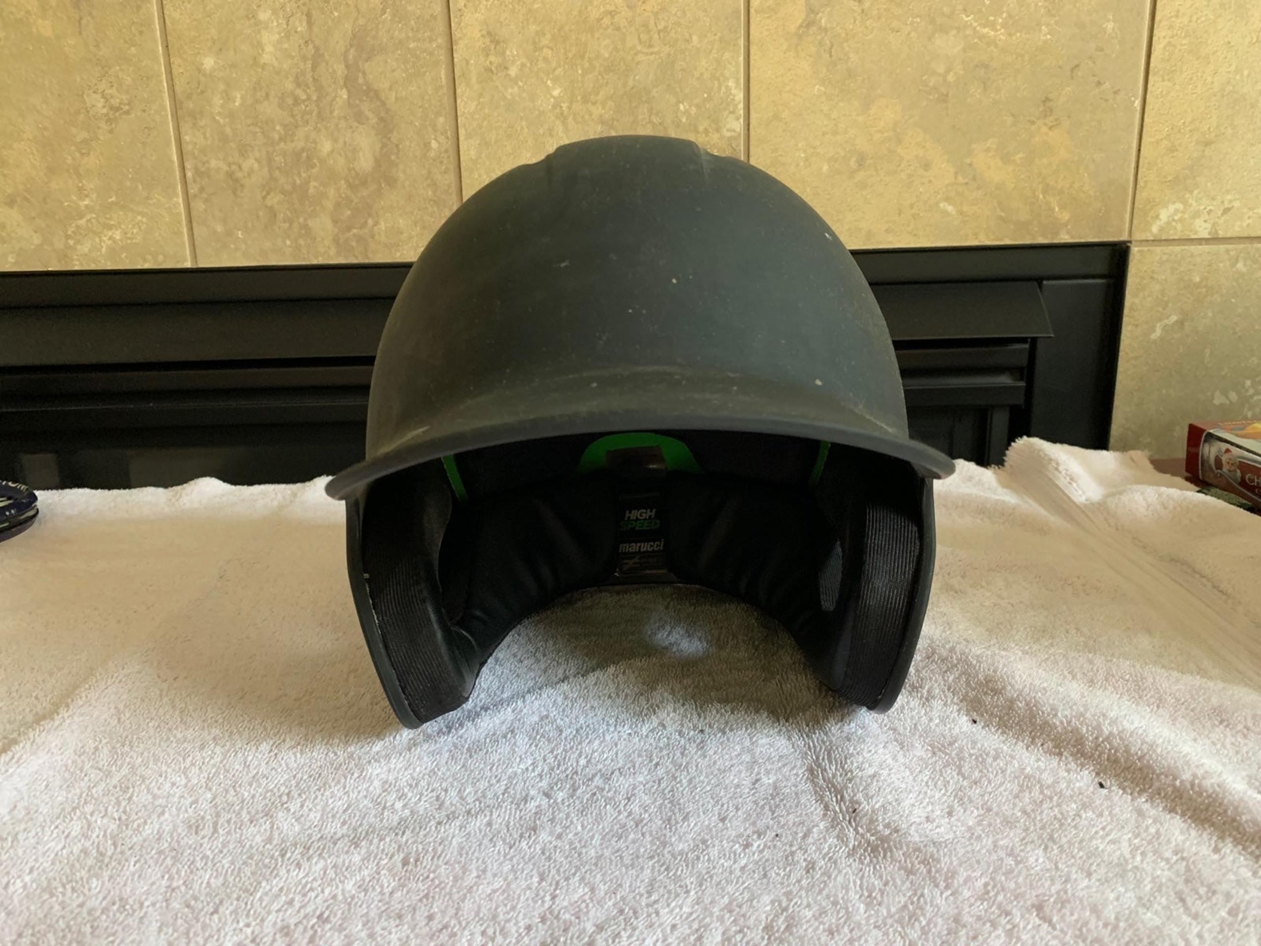 Matte Black Marucci Batting Helmet
