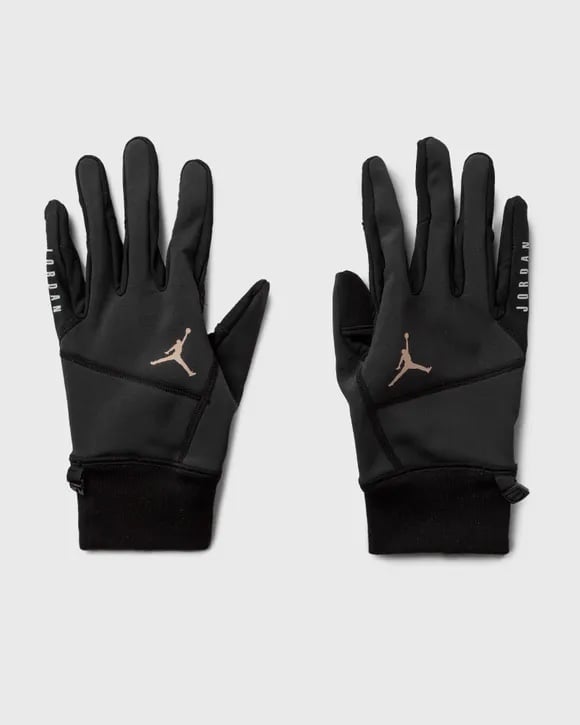 Nike Jordan Hyperstorm Fleece Gloves Dri-Fit Tech Black Men's Size Large NWT
