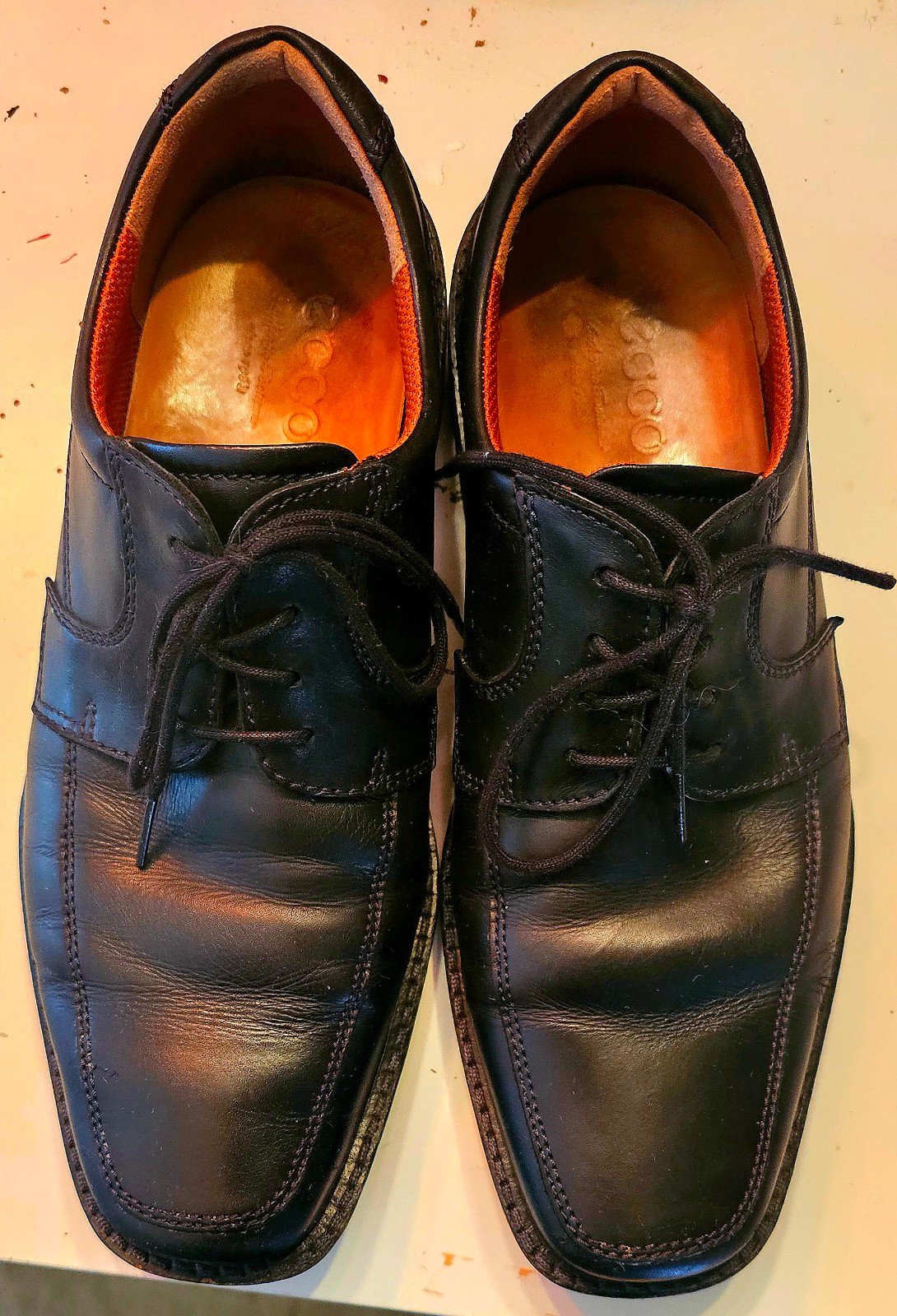 ECCO Men's Seattle Apron-Toe Derby Shoe size 43