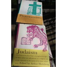 Vintage Religious Book Lot Hardcover Hertzberg and Dunstan Protestantism Judaism