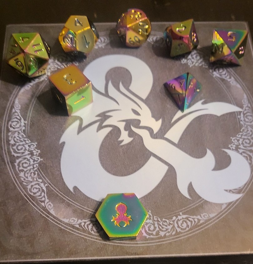 Kraken Brand Rainbow Metal Dice (discontinued)