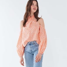 Urban Outfitters Josie Cold Shoulder Cross Front Halter Top size small