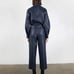 The Frankie Shop Faux Leather Pants in Blue Size Small