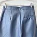 The Frankie Shop Faux Leather Pants in Blue Size Small