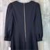 Calvin Klein Size 4 Black 3/4 Button Cuff Sleeve Crewneck Fit & Flare Long Dress