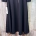 Calvin Klein Size 4 Black 3/4 Button Cuff Sleeve Crewneck Fit & Flare Long Dress
