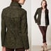 Anthropologie Floral Military Jacket XS