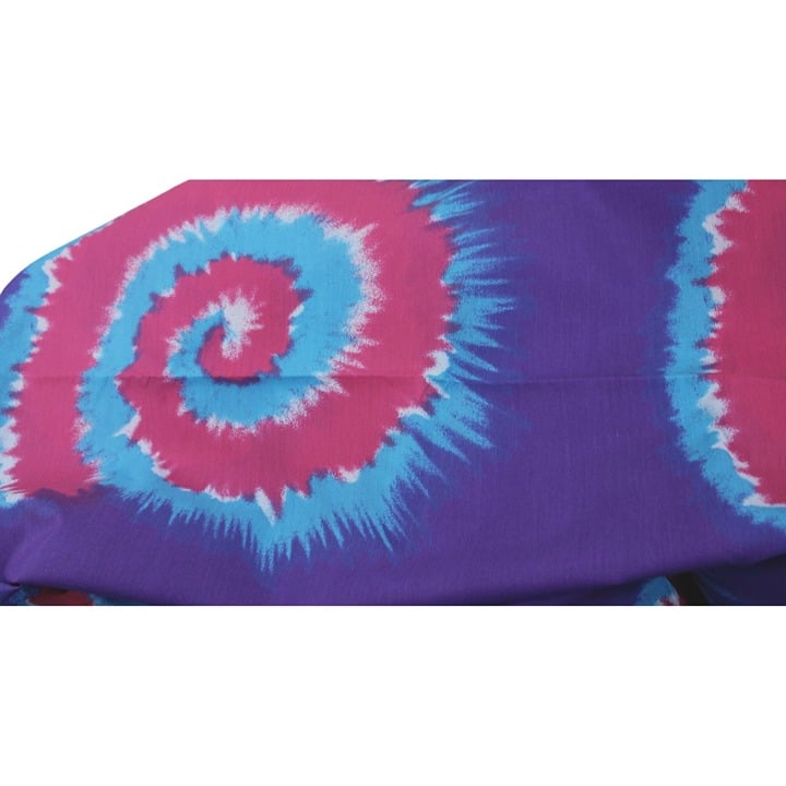 Vintage Tie Dye Fabric Vintage 5 Yards Purple Tie Dyed 92566