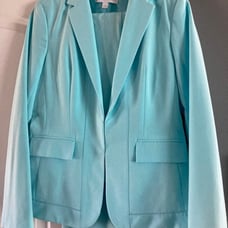 New York and Company baby blue pant suit - Great Condition!