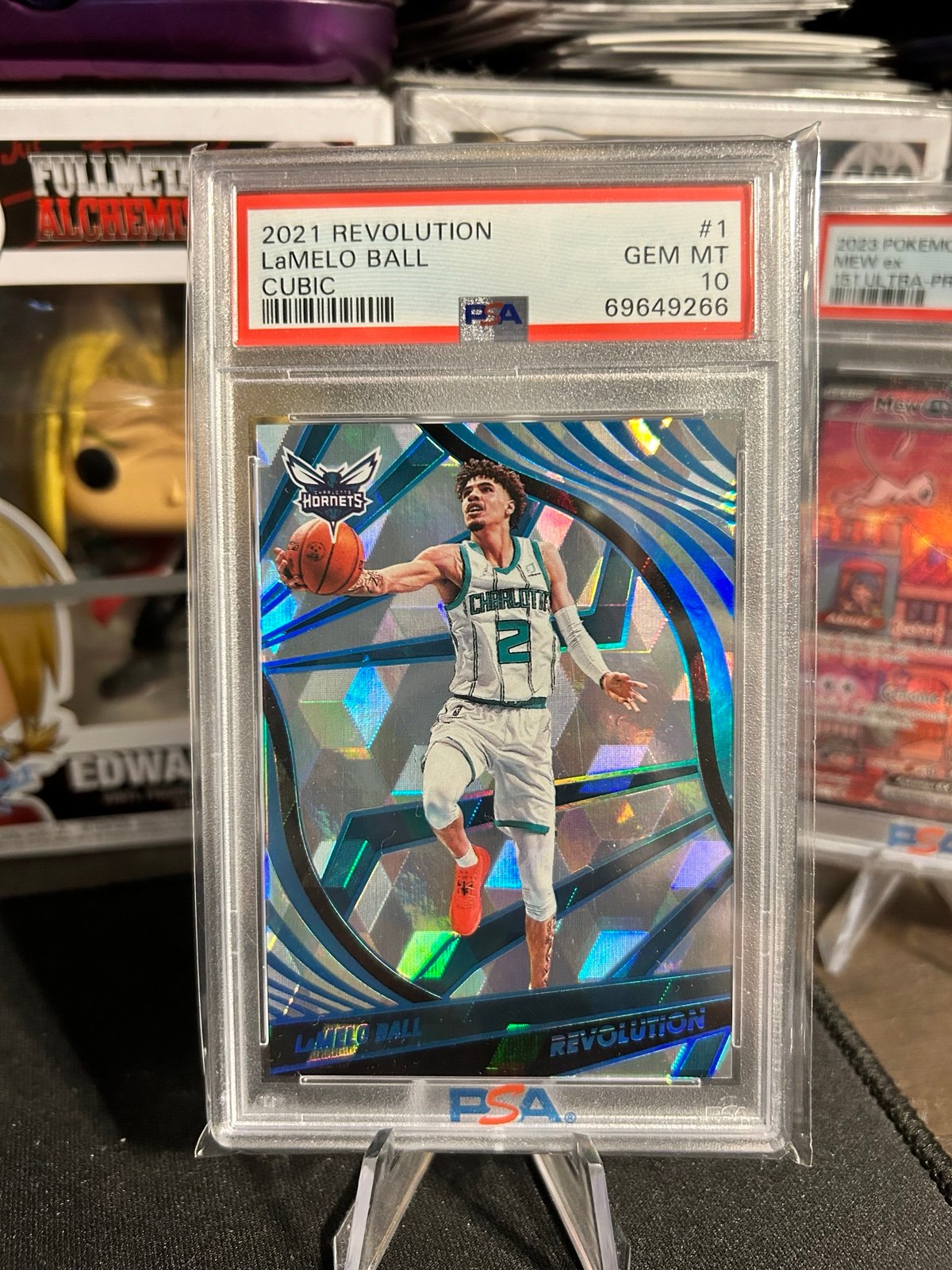 2021 Panini Revolution LaMELO Ball Cubic /50 #1 PSA 10 Charlotte Hornets no