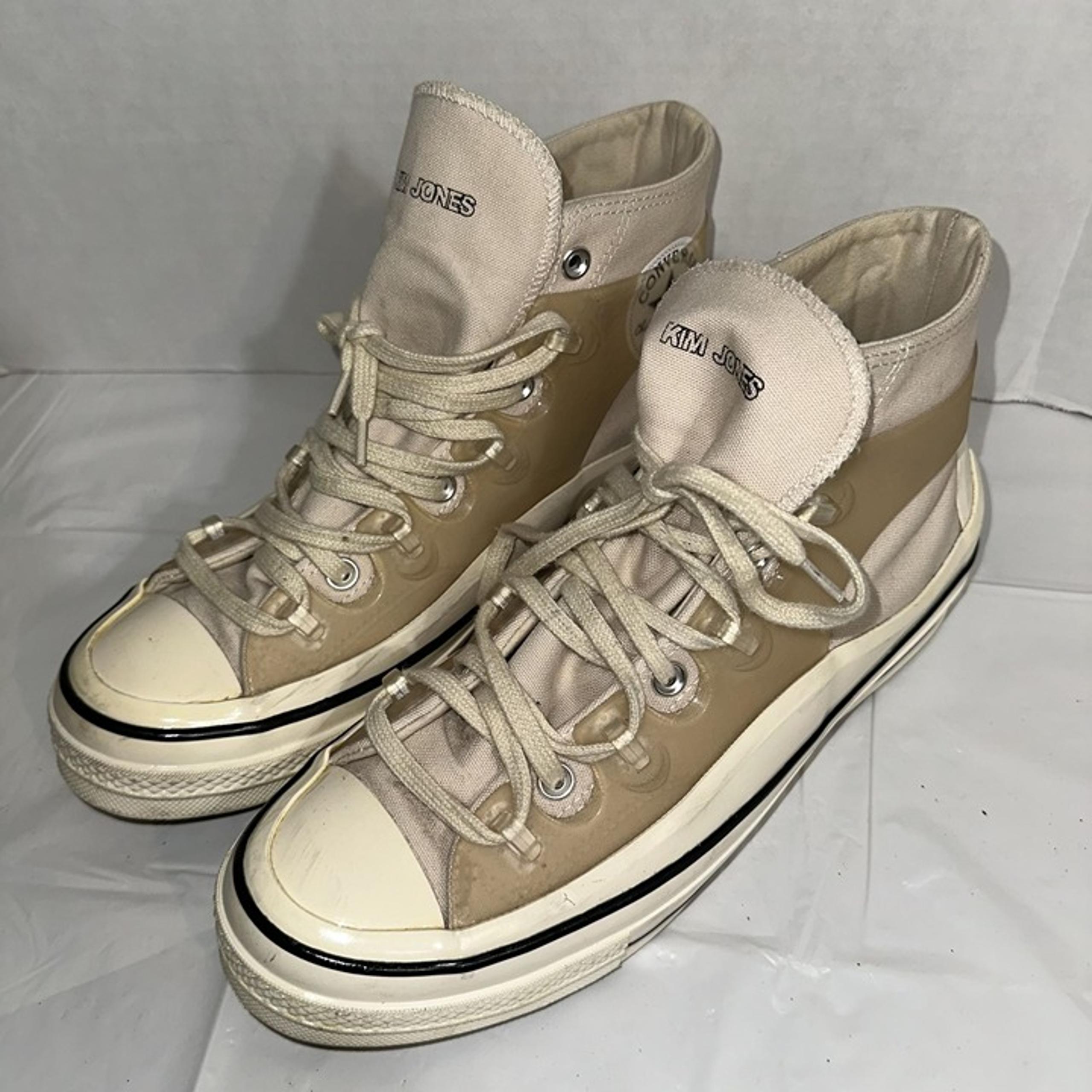 Kim Jones X Converse Chuck 70 High Top Sneakers Beige/White Mens Size 10