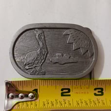 NAUTILUS BY SINCLAIR © COLLECTOR SERIES W/ ART DESIGN ON BELT BUCKLE RARE 2249