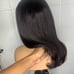 New 18inch Black Remy Human Hair Wig with Chinese Bangs