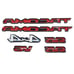6PCS 2016-2023 Emblem Overlays For Tacoma SR5 4x4 V6 Tailgate&Door Badge Cover