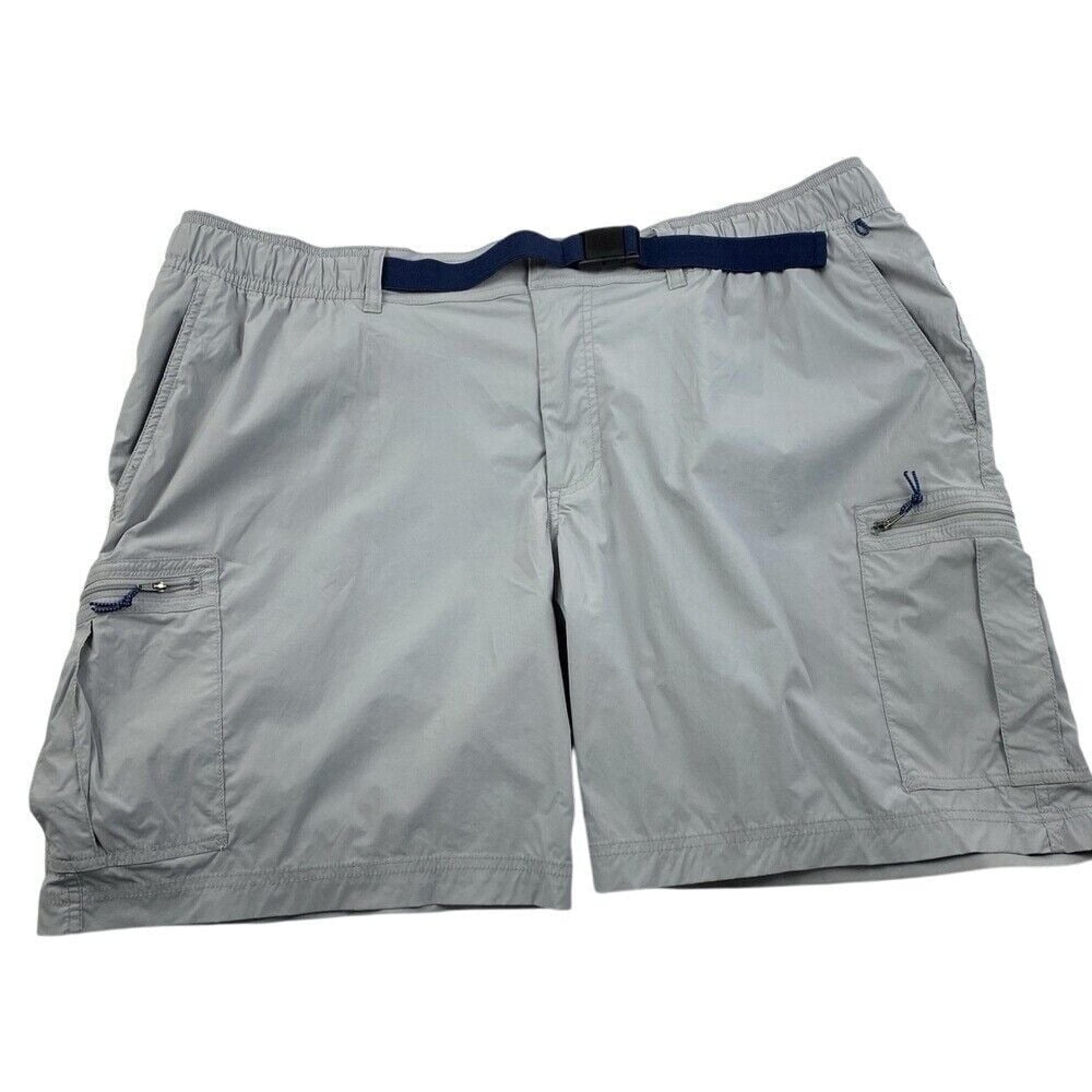 Lands' End x Blake Shelton Quick Dry 8" Nylon Cargo Shorts Men's XXL Belt Light