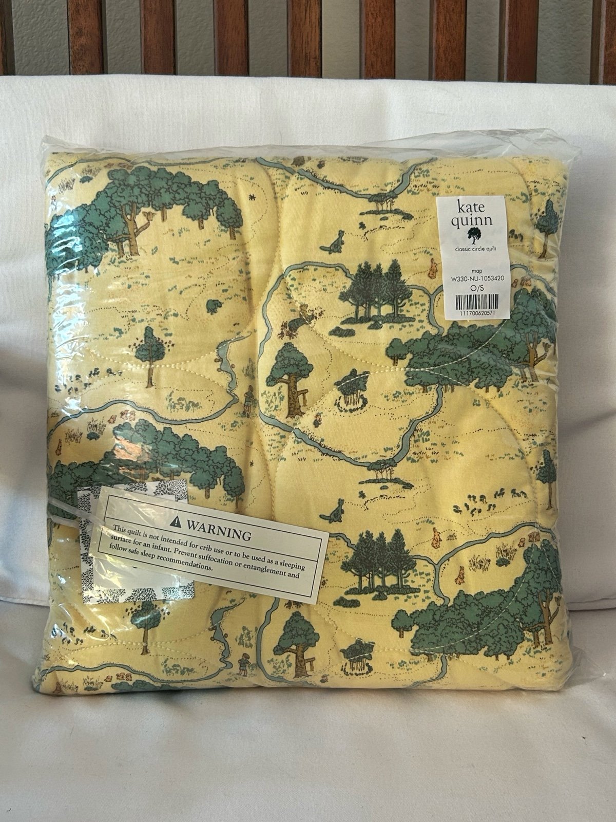 Kate Quinn classic circle quilt | map | organic cotton jersey