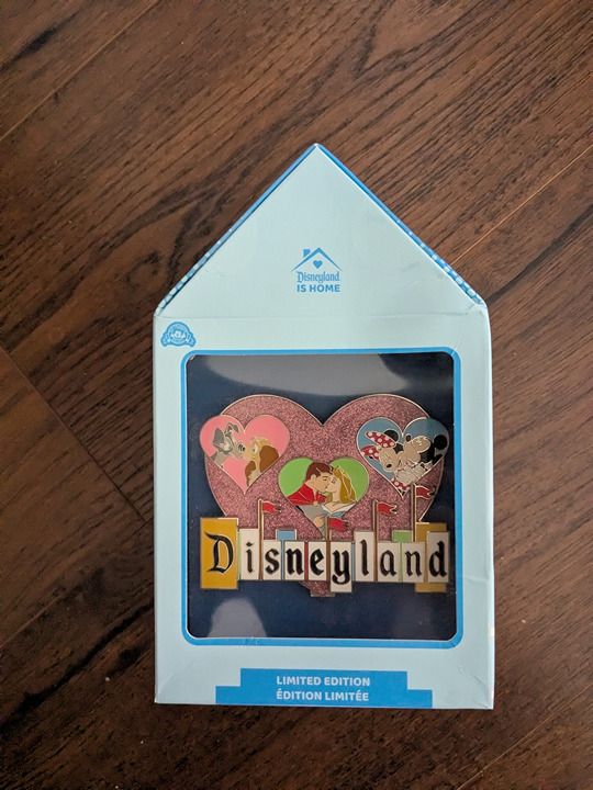 Disneyland is Home Jumbo Marquee Heart pin