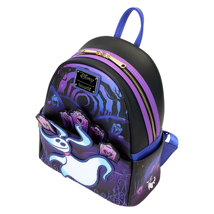 Loungefly!!!The Nightmare Before Christmas Zero Graveyard Light Up Mini Backpack