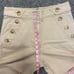 Derek Lam 10 Crosby Bristol Wide Culotte Button Crop Khaki Pant Sz 8