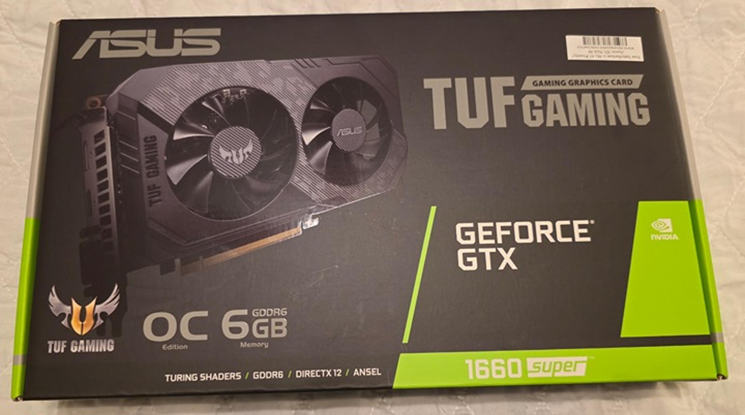 ASUS TUF GEFORCE GTX 1660 Super Graphics Card