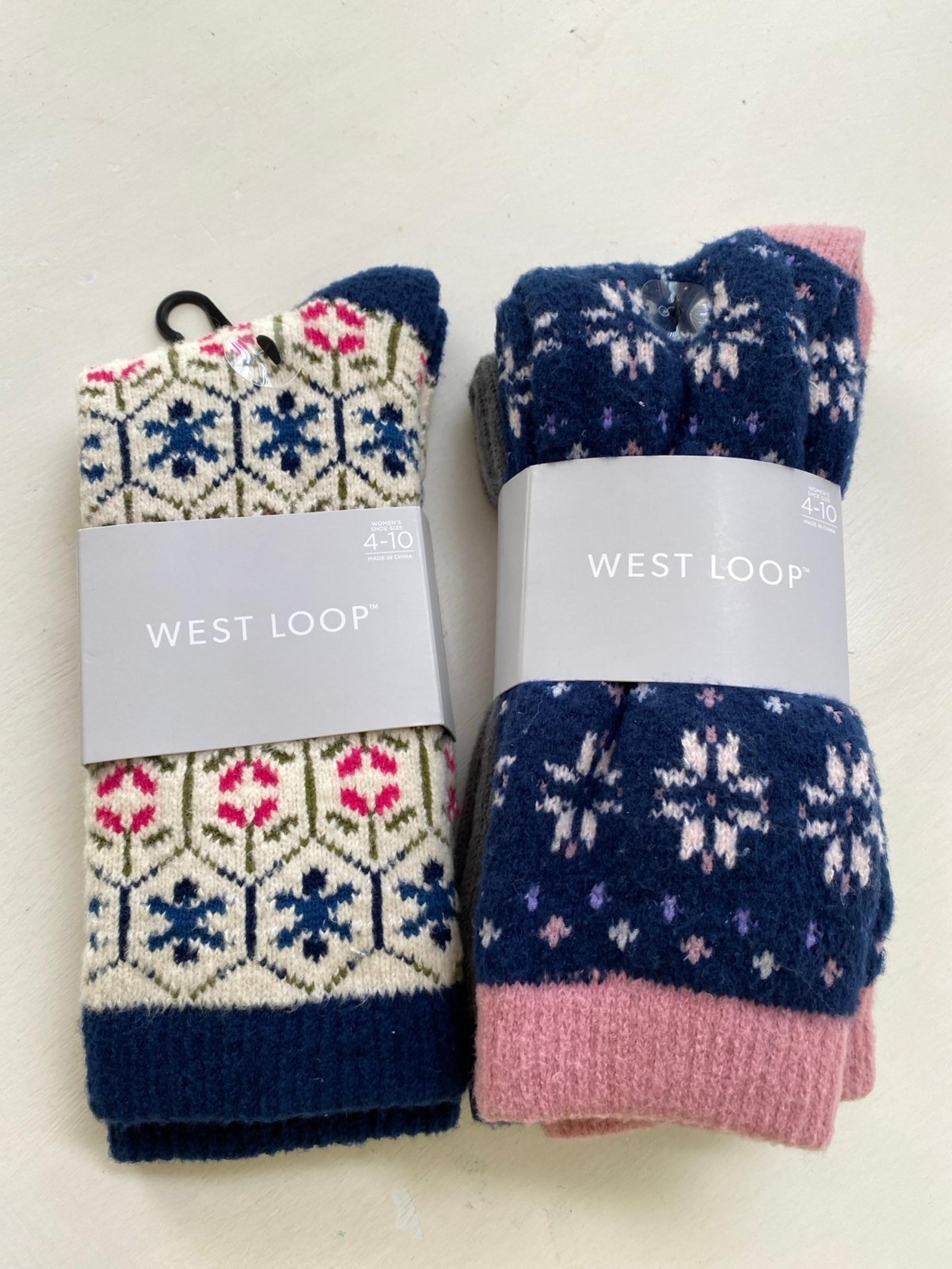 3 Pair West Loop Women's Butter Sock Shoe Size 4-10