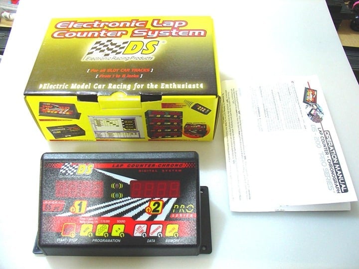 DS200 Pro Series LED Digital Slot Car Lap Counter / Timer w/ Power, Instructions