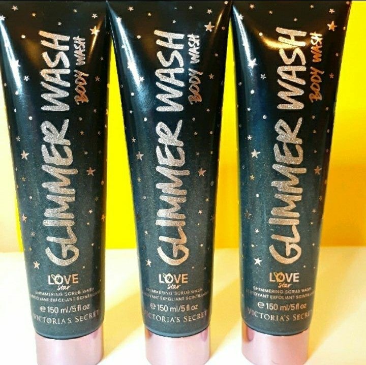 3 V.S glitter Love STAR scrub wash set