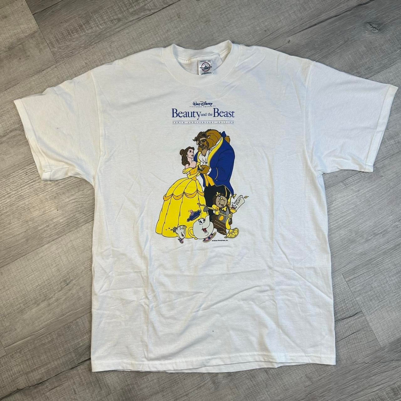 Vintage 90s Disney Beauty and the Beast Movie Promo T Shirt