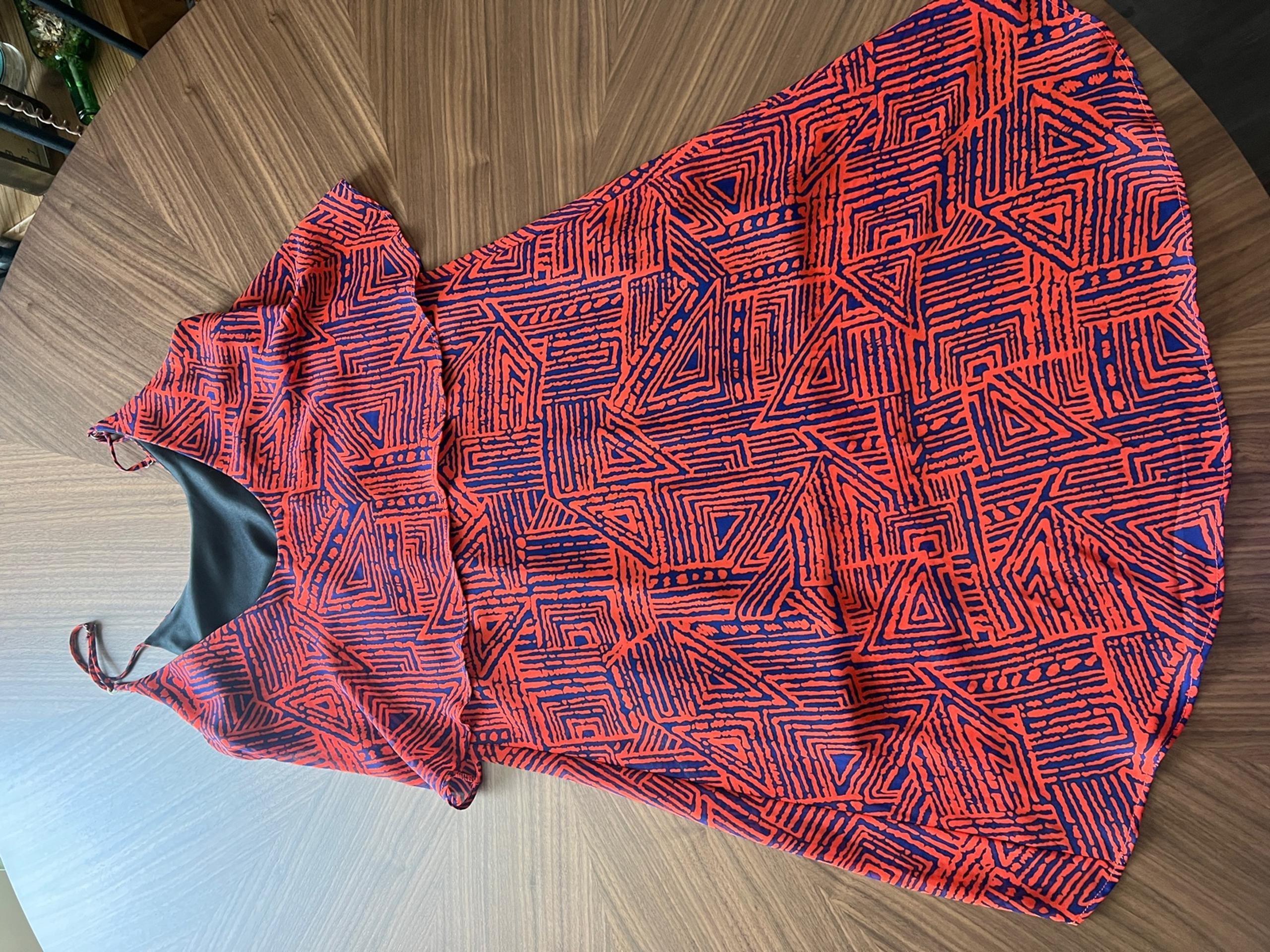 Hi low boho print dress