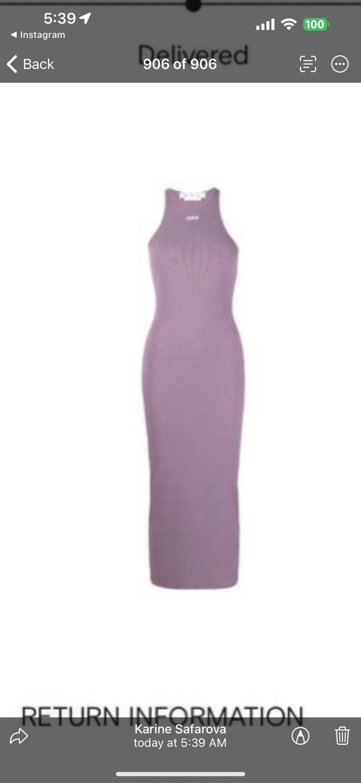 Off white women maxi dress