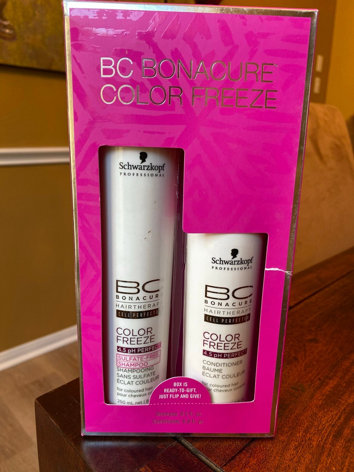 Schwarzkopf BC Bonacure color freeze shampoo and conditioner