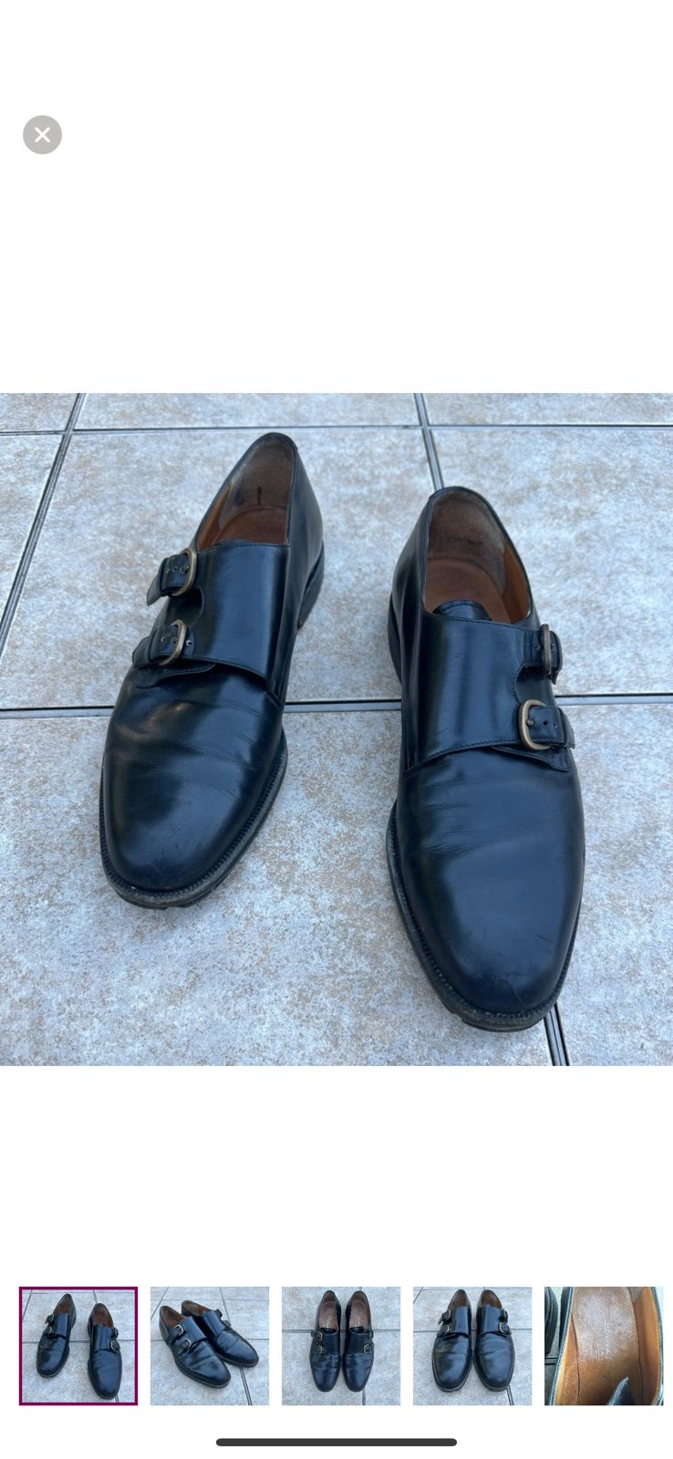 Salvatore Ferragamo Double Monk Strap Shoes Made in Italy