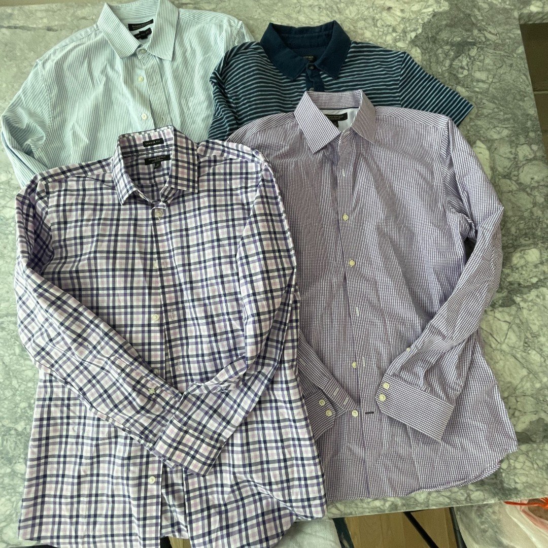 Banana Republic Bundle of 3 100% Cotton Button-down Shirts Medium